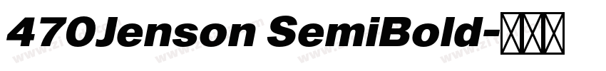 470Jenson SemiBold字体转换